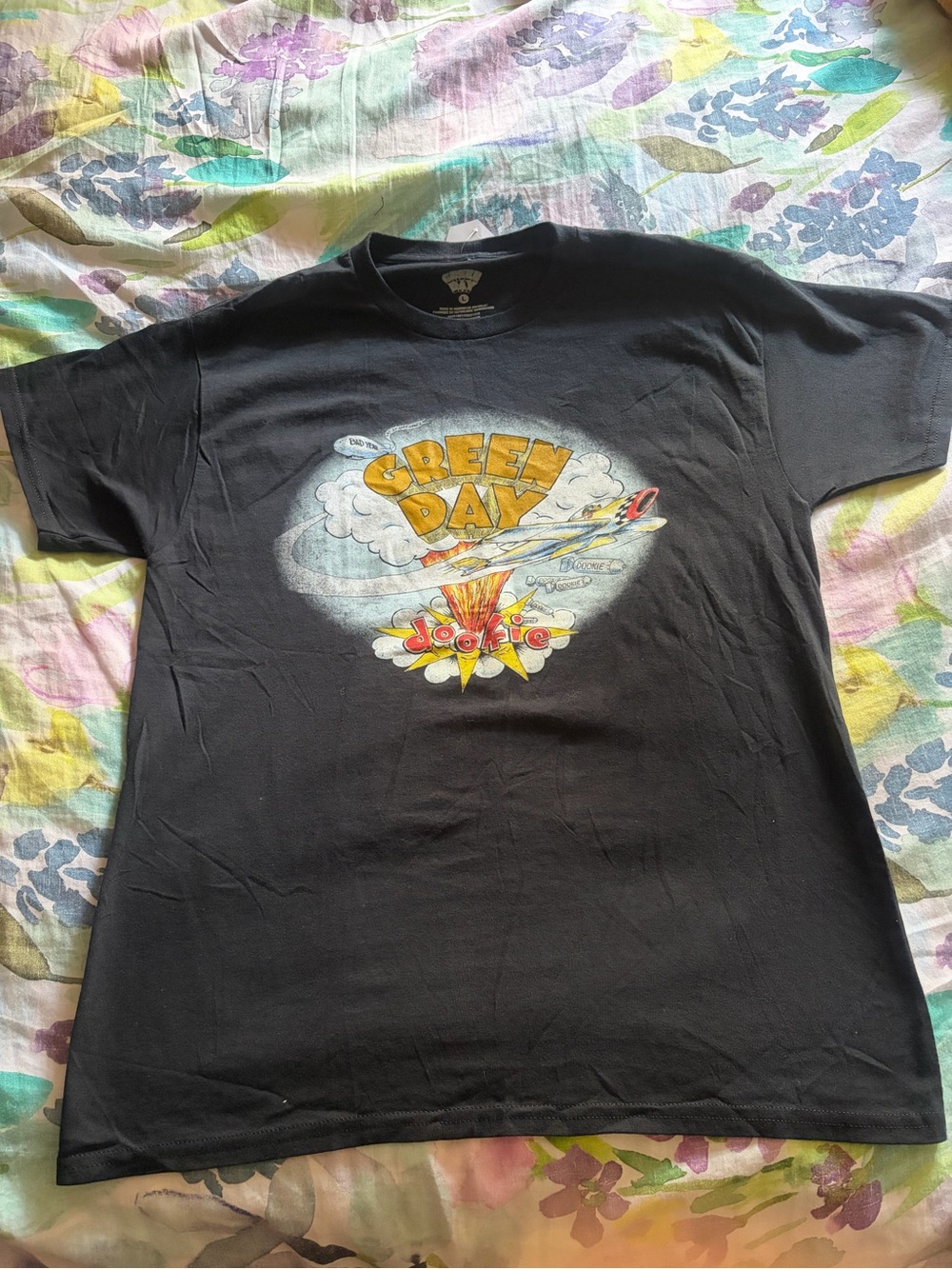 Black Green Day 'Dookie' Graphic Tee Size Lrg
